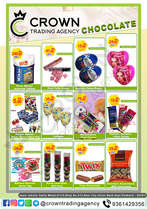 Today purchase offer at Crown Trading Keelakarai